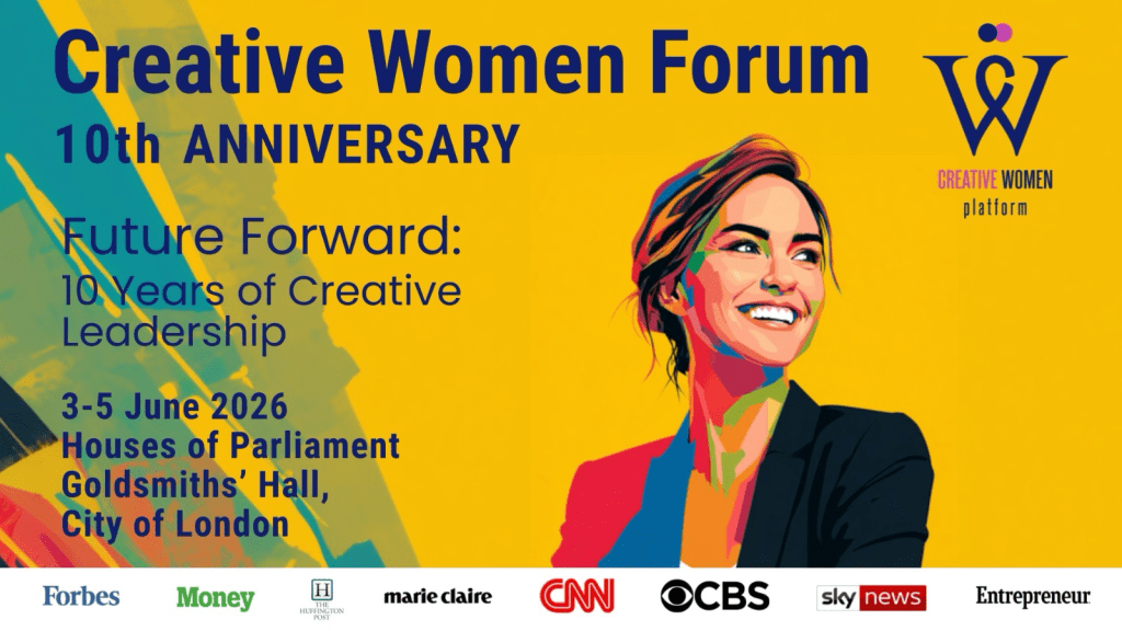 Creative Women Forum 10th anniversary events poster
