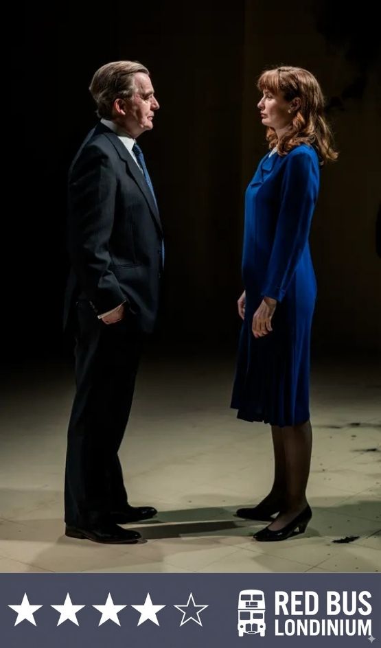 Alan Cox and Claudia Jolly in In The Print, King's Head Theatre