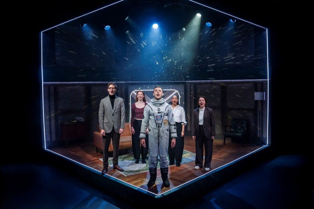 The cast of Flyby at the Southwark Playhouse