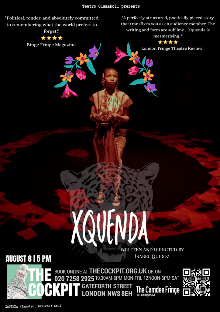 Xquenda poster
Camden Fringe
Red Bus Londinium round up