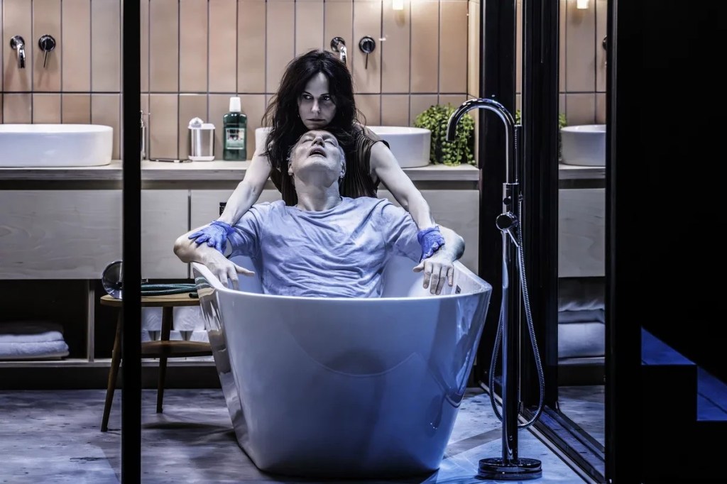 Review: Oresteia, Bridge Theatre Christopher's murder by Montie 

Image: Johan Persson